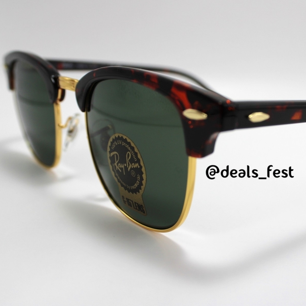 Model Display RayBan Clubmaster Green G15 RB3016 Tortoiseshell - Picture 7 of 16